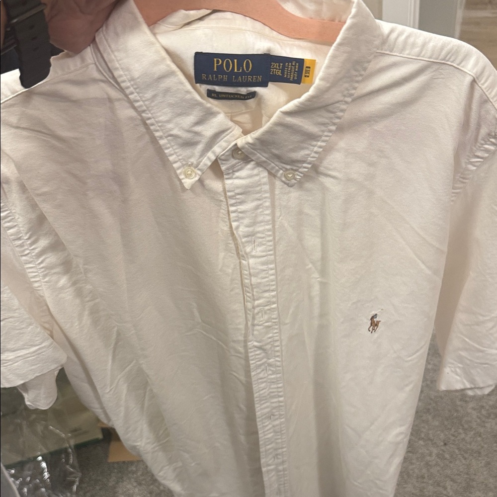 Polo by Ralph Lauren Men's Off-White Button Down Shirt